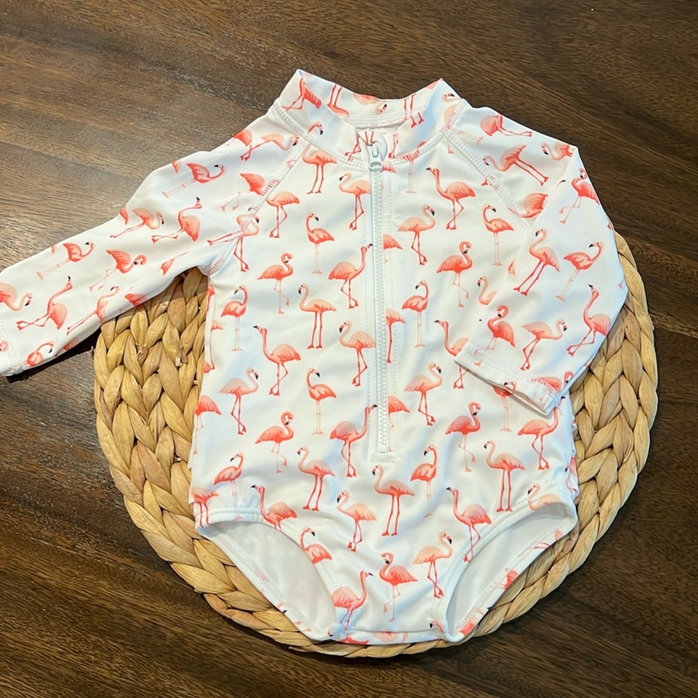 Janie and Jack flamingo swimsuit